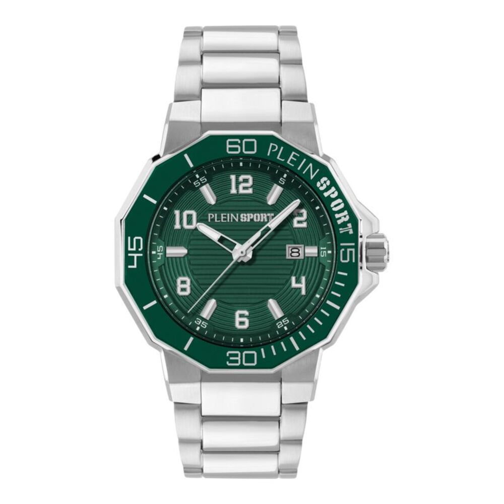 Plein Sport Titan Bracelet Watch Silver Mens